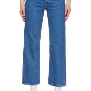 LEVIS RIBCAGE BUTTON FLY DAD JEANS